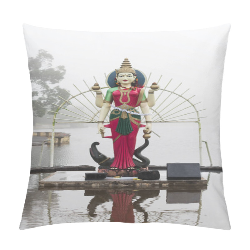 Personality  Statue Of Shakti In A Hindu Temple Pillow Covers