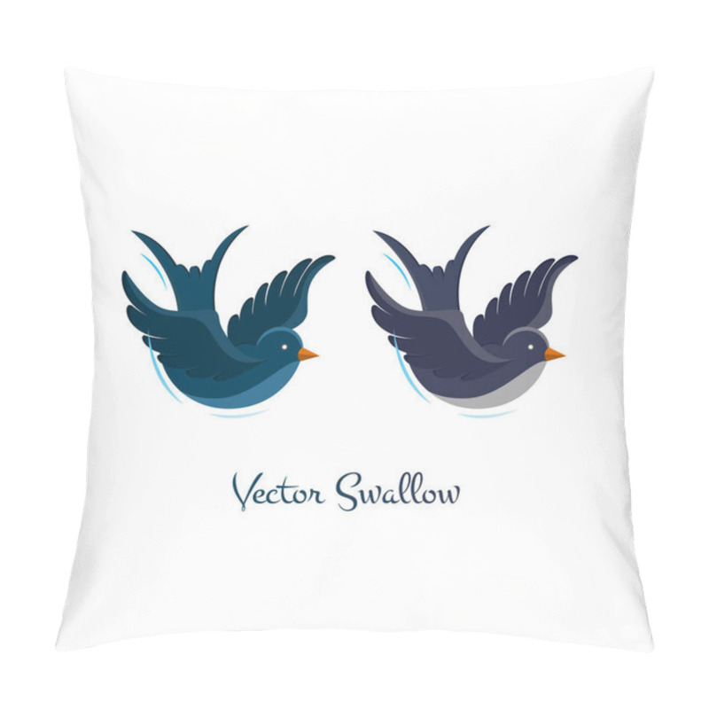 Personality  Swallow Flat Illustrations Pillow Covers