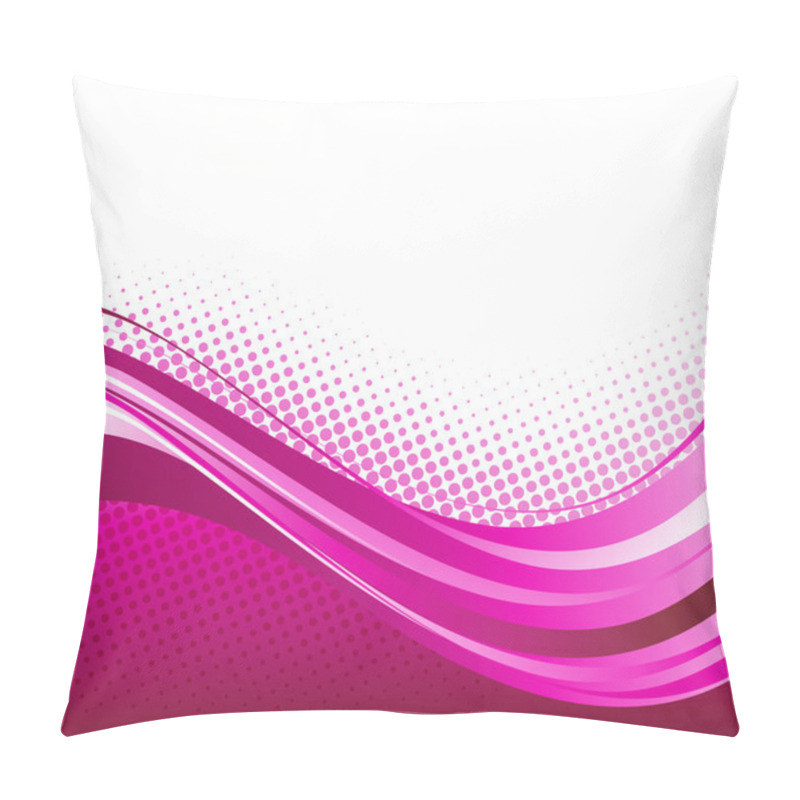 Personality  Abstract Curved Lines Background. Template Brochure Design Pillow Covers