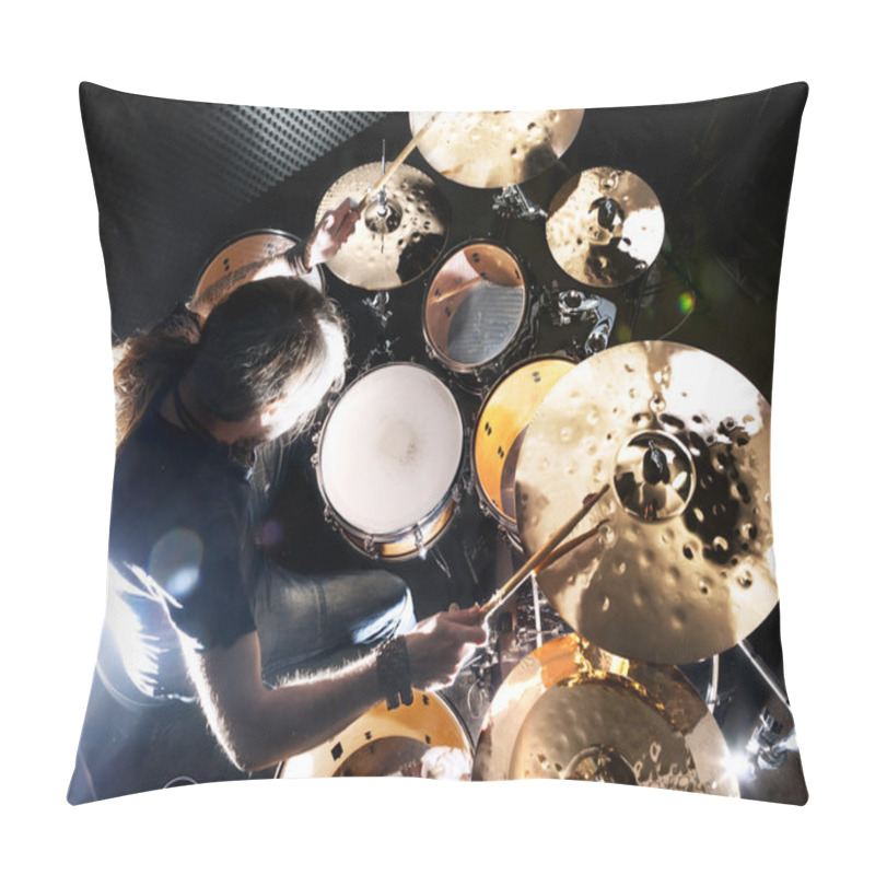 Personality  Live Music And Drummer.Music Instrument Pillow Covers