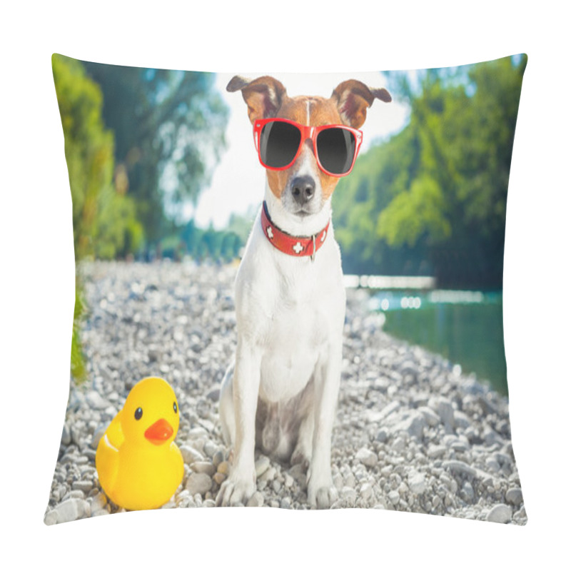 Personality  Dog Summer Vacation Pillow Covers