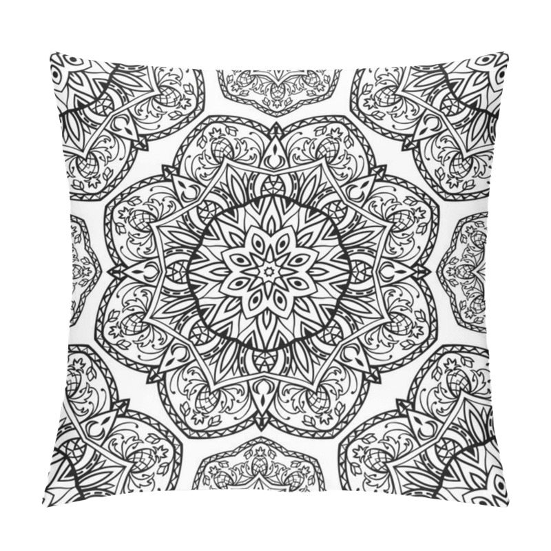 Personality  Background With Intricate Ornaments. Pillow Covers