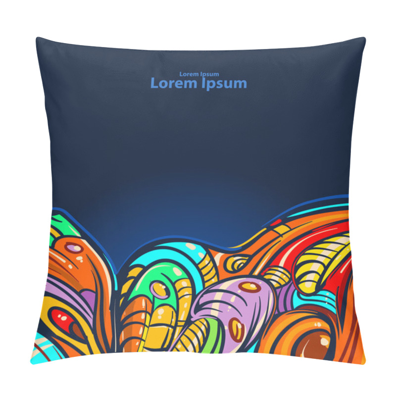 Personality  Abstract Cartoon Background Pillow Covers