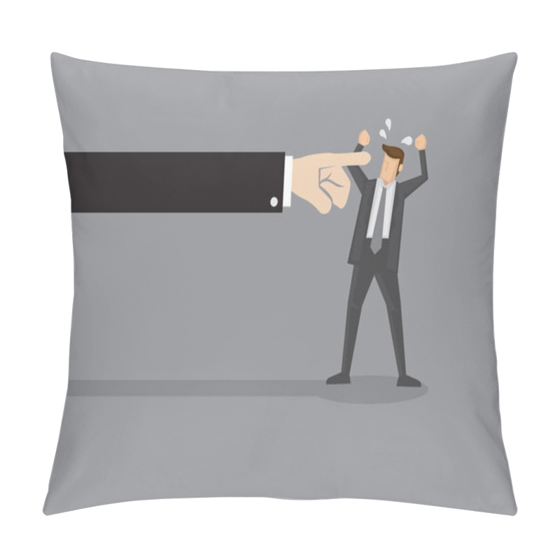 Personality  Finger Pointing Vector Illustration Pillow Covers