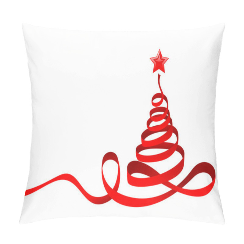 Personality  Ribbon Christmas Tree Pillow Covers