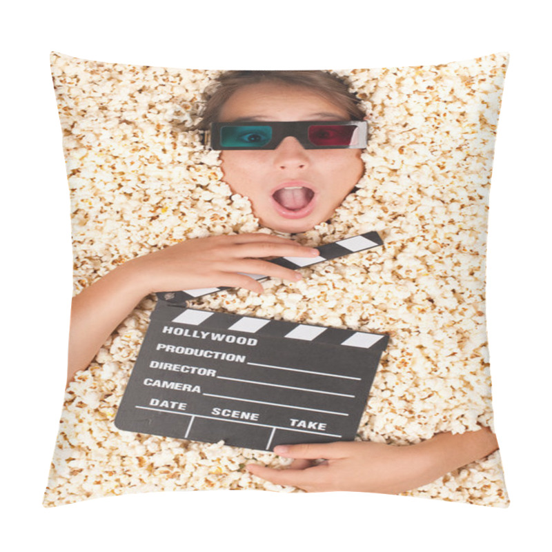 Personality  Young Girl Buried In Popcorn Pillow Covers