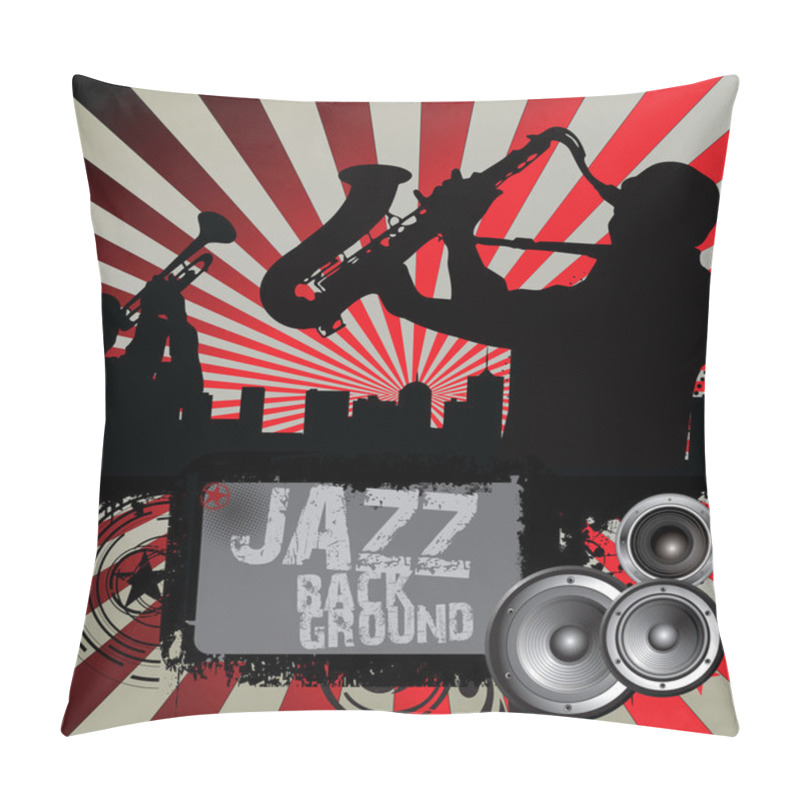 Personality  Jazz Musician Silhouettes Pillow Covers