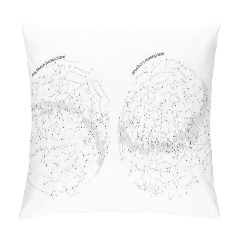 Personality  True Constellations Of The Southern Hemisphere And Northern Hemisphere, Pillow Covers