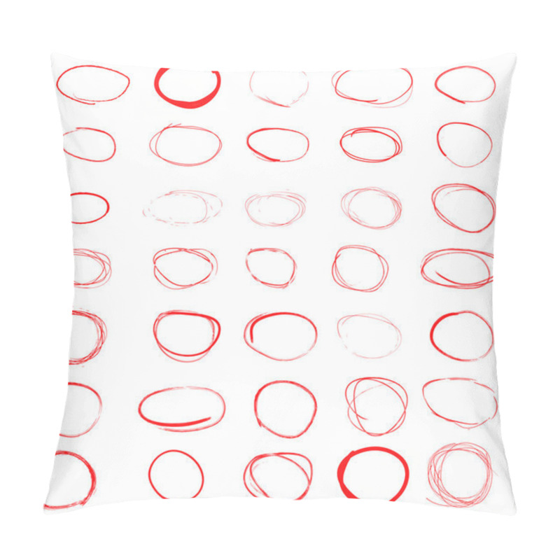 Personality  Red Circle  Pillow Covers