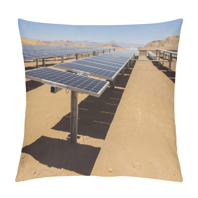 Personality  Solar Energy, Clean Technology To Reduce CO2 Emissions. The Best Place For Solar Energy Is Atacama Desert At North Chile. Generating Clean Energy With Renewable Resources Like The Sun For Solar Energy Pillow Covers