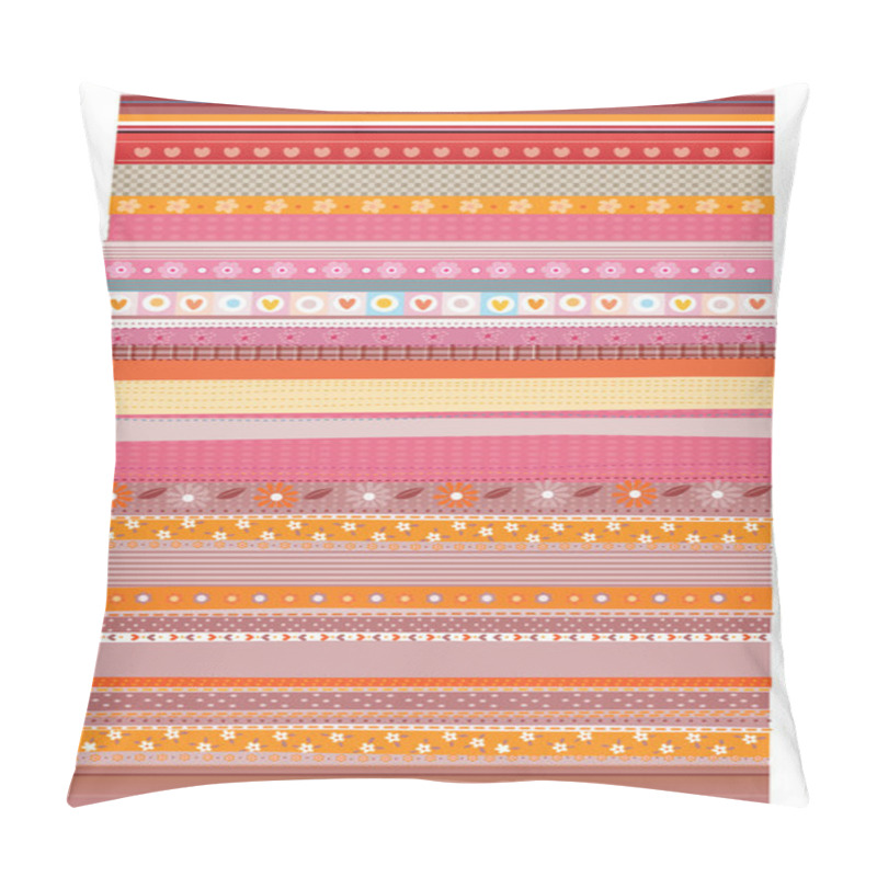 Personality  Stripe Pattern Vector Wallpaper Pillow Covers