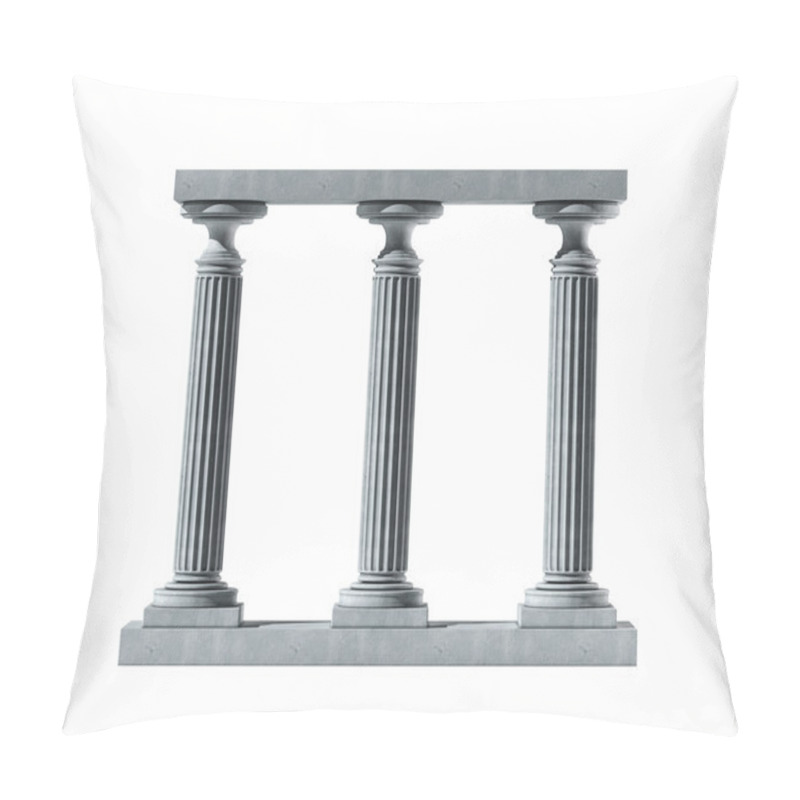 Personality  Three Ancient Columns Of Marble Pillow Covers