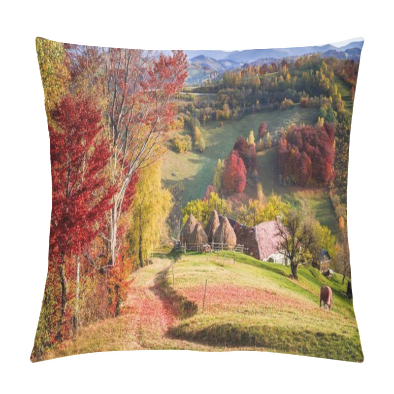 Personality  Autumn Landscape At The Mountain Pillow Covers