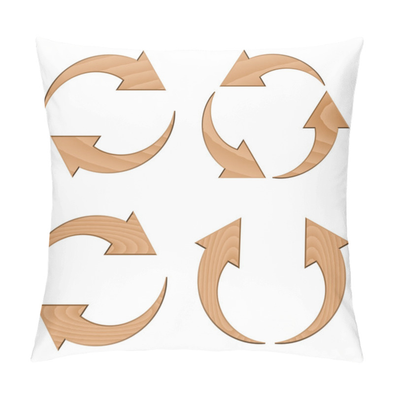 Personality  Wooden Circular Arrows Pillow Covers