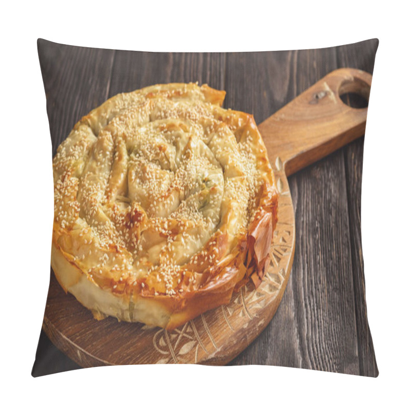 Personality  Burek Or Borek, Balkanian Puff Pastry With Spinach.  Pillow Covers