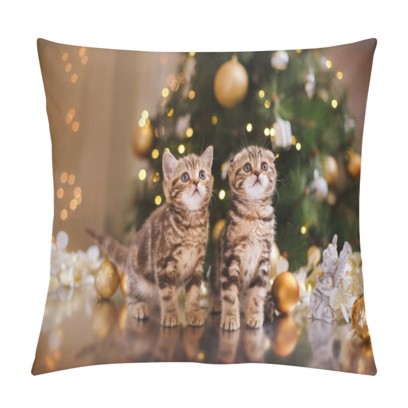 Personality  British Kitten, Christmas And New Year Pillow Covers