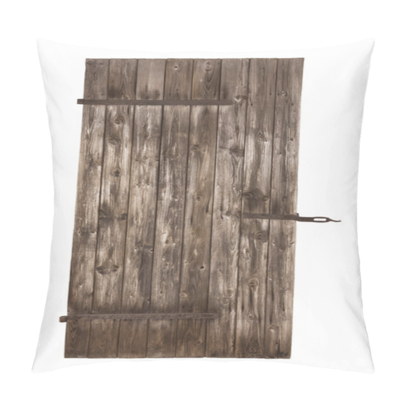 Personality  Isolated Old Wooden Rustic Stable Door. Pillow Covers