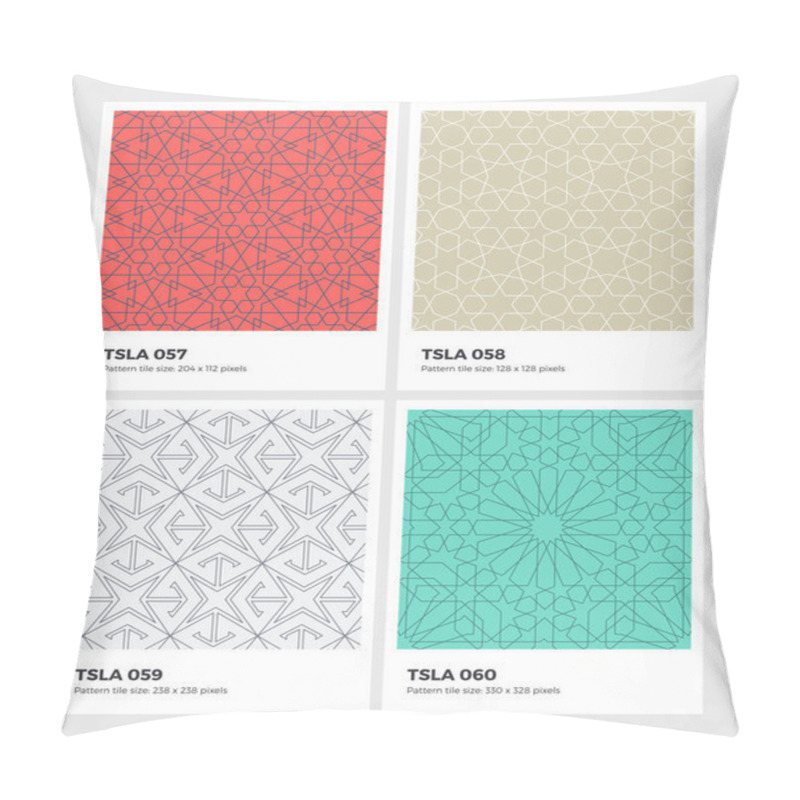 Personality  Tessellation-seamless-pattern-geometry-background-vector-texture Pillow Covers