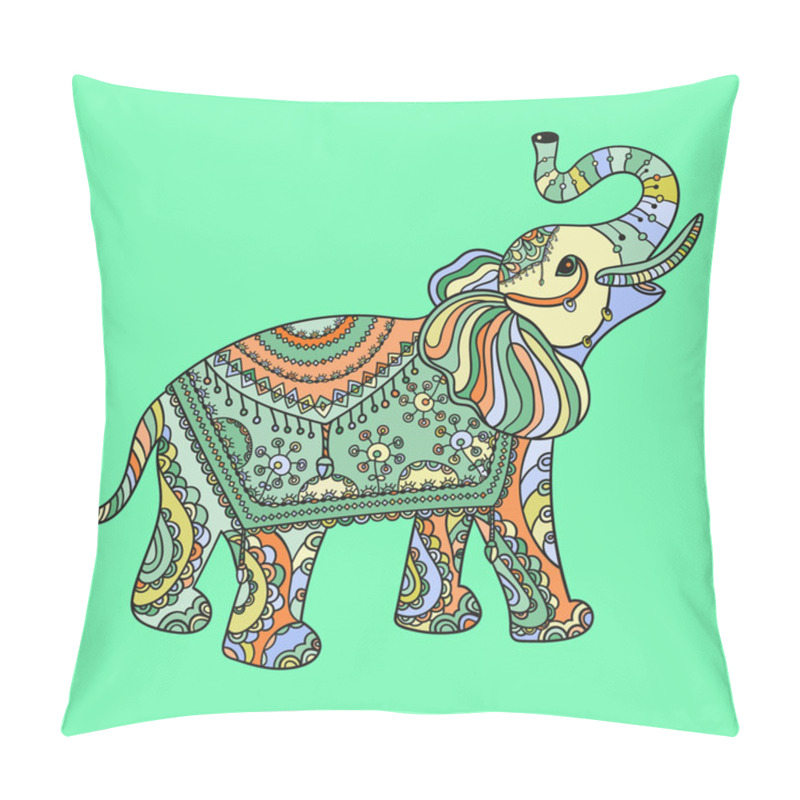 Personality  Stylized Fantasy Patterned Elephant Pillow Covers