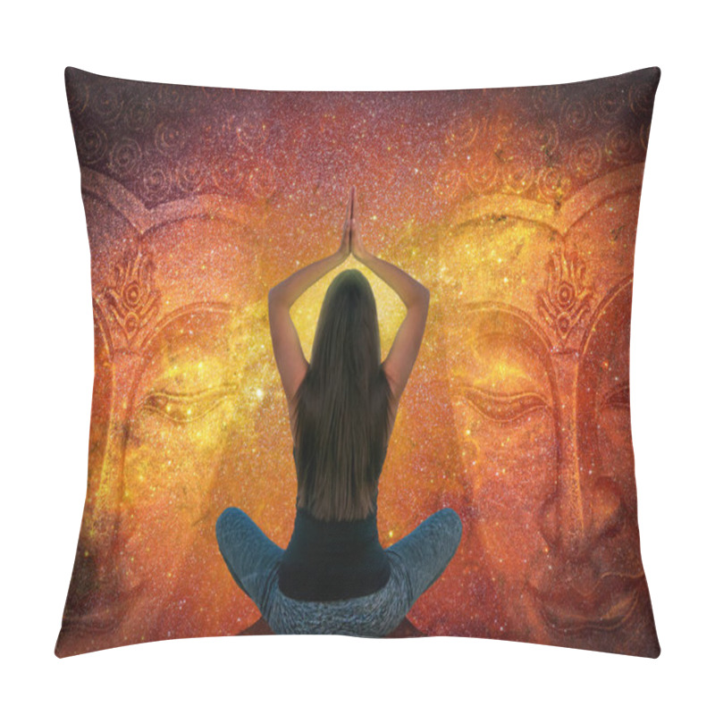 Personality  Woman Doing Yoga And Meditation Pillow Covers