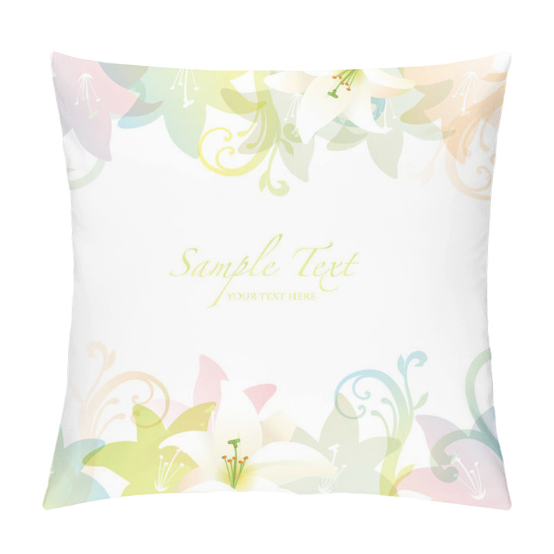 Personality  Lilies Background Pillow Covers