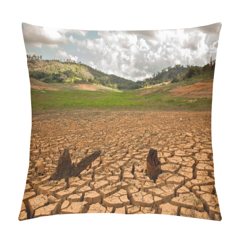 Personality  Drought Soil In Brazilian Dam Pillow Covers