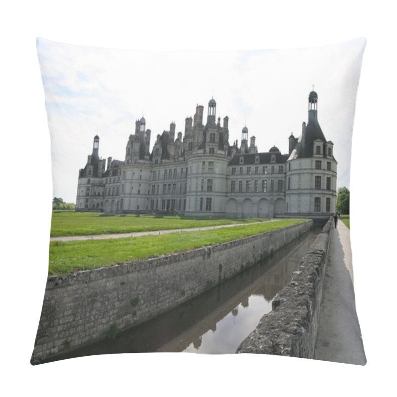 Personality  Chambord Castle On The Loire River. France. Pillow Covers