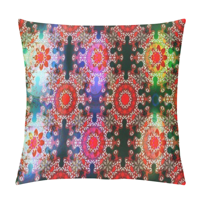 Personality  Cute Floral Pattern In The Small Flower. Raster Illustration. Sketch Tony Fabric Pattern. Fashionable Fabric Pattern. Pillow Covers