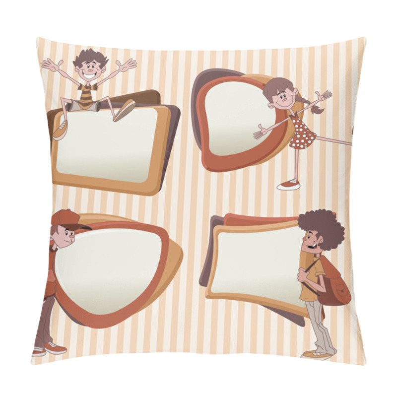 Personality  Cartoon Teenagers Pillow Covers