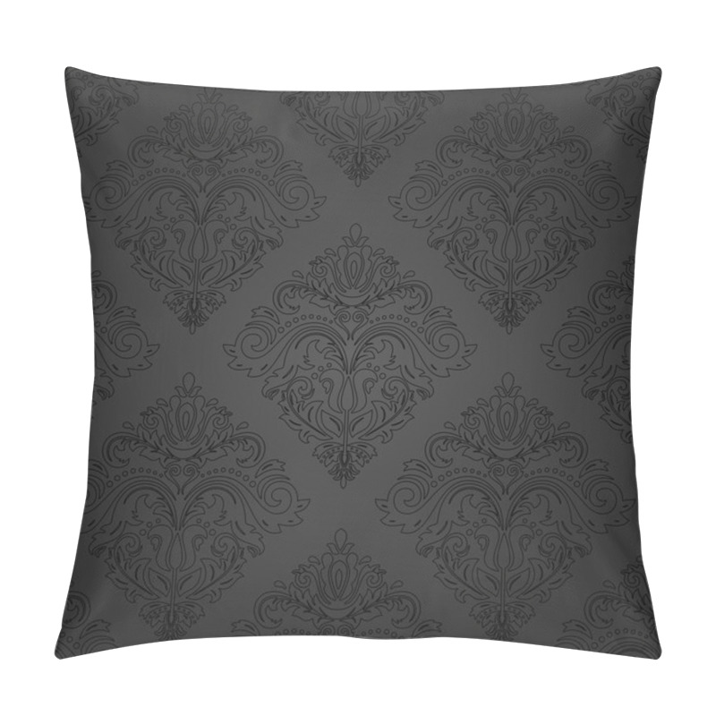 Personality  Seamless Vector Wallpaper In The Style Of Baroque Pillow Covers