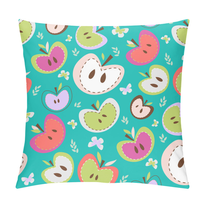 Personality  Retro Apples Seamless Background Pillow Covers