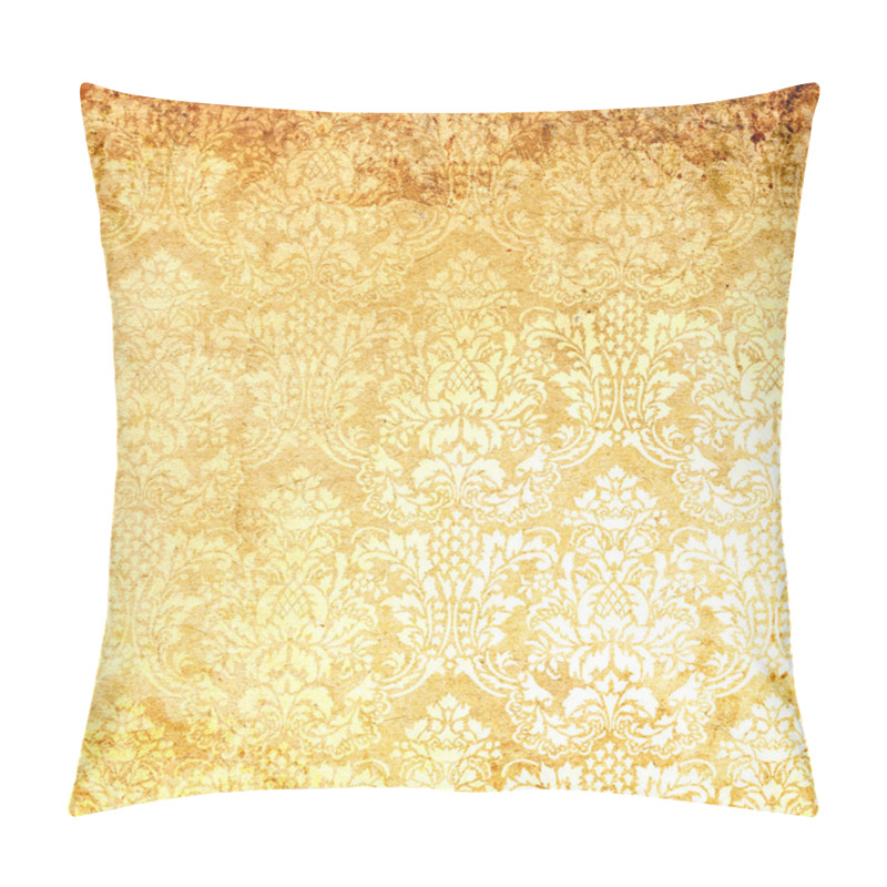 Personality  Old Grunge Paper With Floral Patterns. Pillow Covers