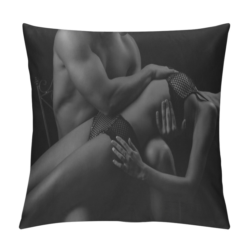 Personality  Passionate Heterosexual Couple Clse To Each Other Pillow Covers