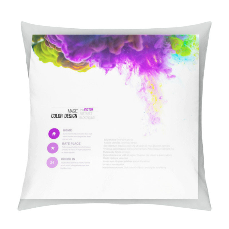 Personality  Vector Abstract Cloud. Pillow Covers