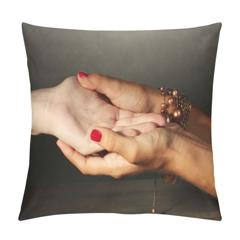 Personality  Reading The Lines Hand In A Woman Pillow Covers