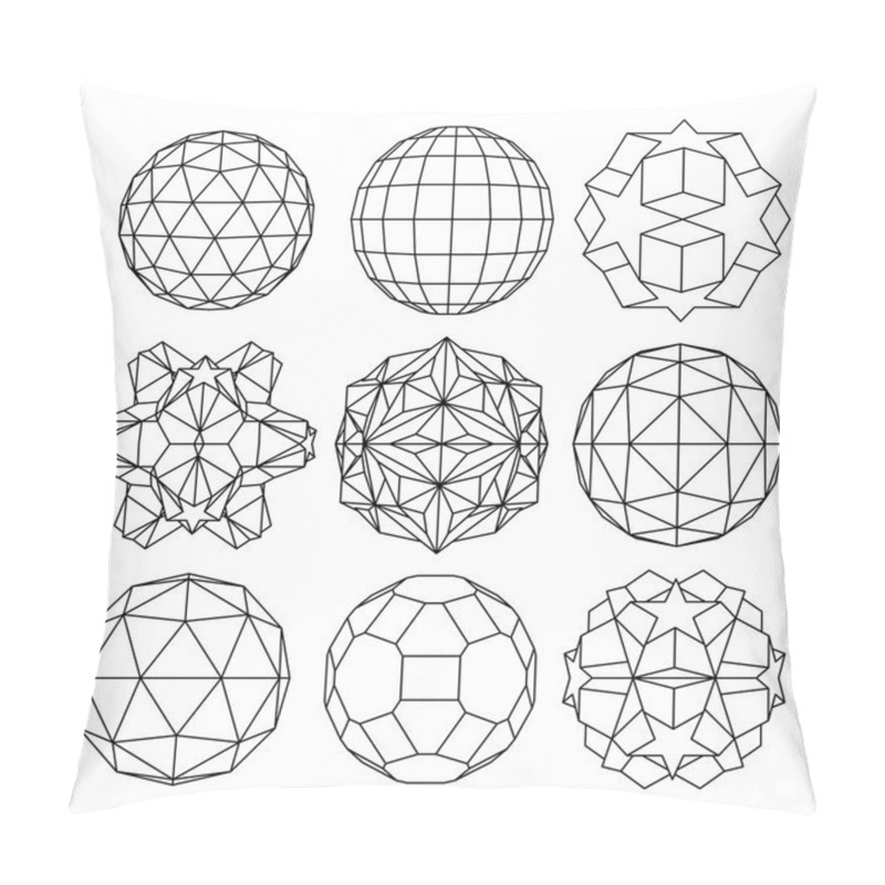 Personality  Collection Of Dimensional Spheres Pillow Covers