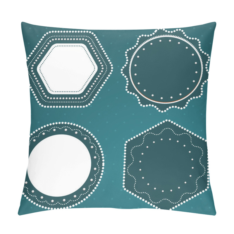 Personality  Grungey Retro-style Frames. Pillow Covers