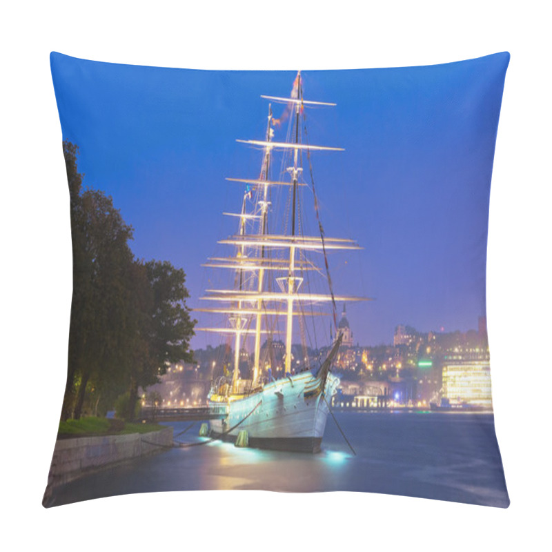 Personality  Historical Ship ''AF Chapman'' In Stockholm, Sweden Pillow Covers