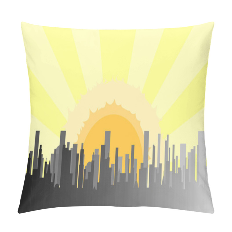 Personality  Grey City Morning Pillow Covers