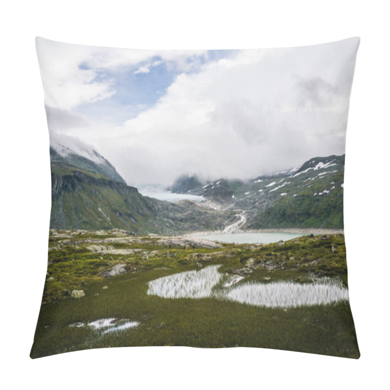 Personality  Mountains And Clouds Scene Pillow Covers