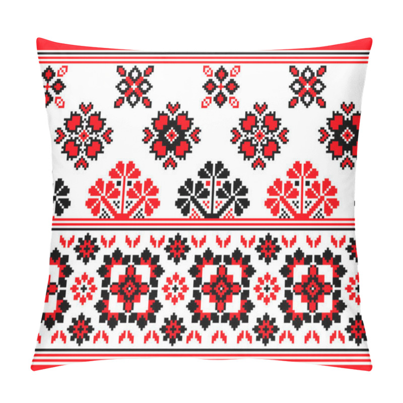 Personality  Traditional Ukrainian Borders In Seamless Pattern  Pillow Covers