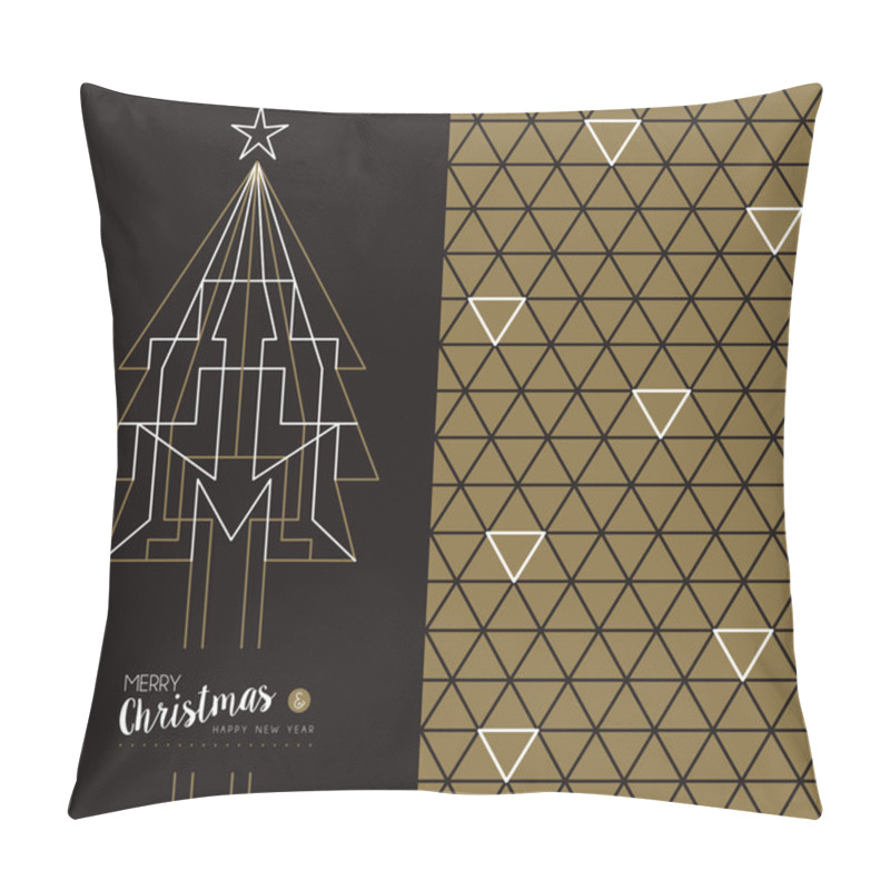 Personality  Merry Christmas New Year Art Deco Set Holiday Card Pillow Covers