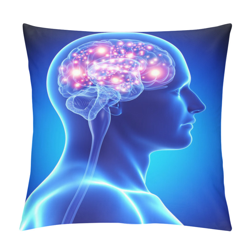 Personality  Male Active Brain Pillow Covers