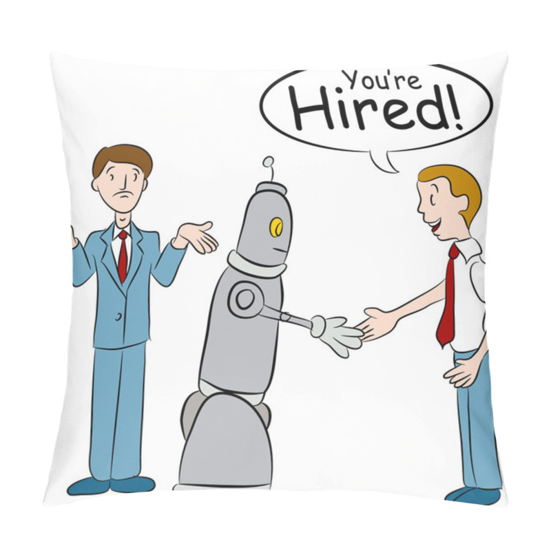 Personality  Robot Taking Jobs Pillow Covers