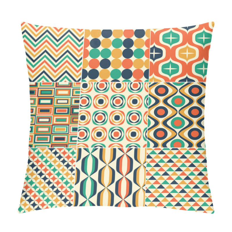 Personality  Seamless Retro Pattern Print Pillow Covers