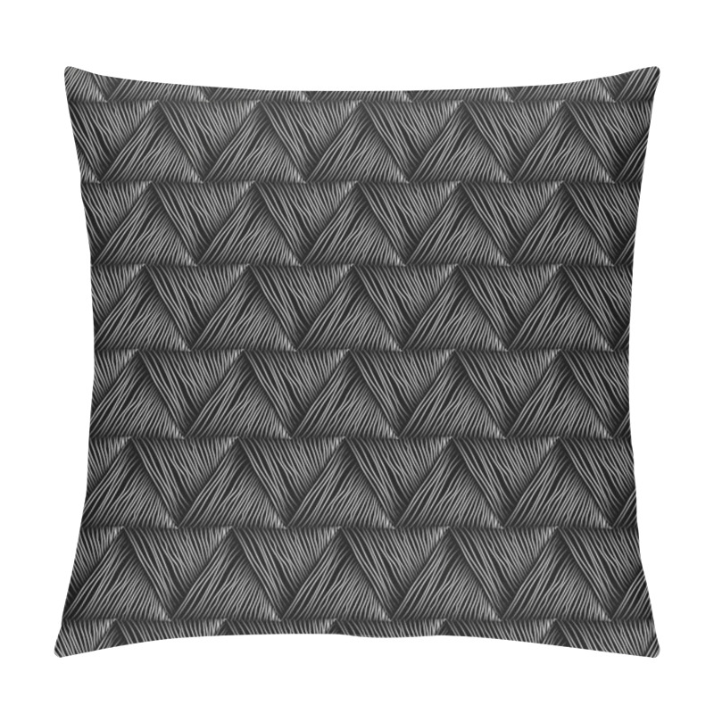 Personality  Abstract Geometric Seamless Triangles Pillow Covers