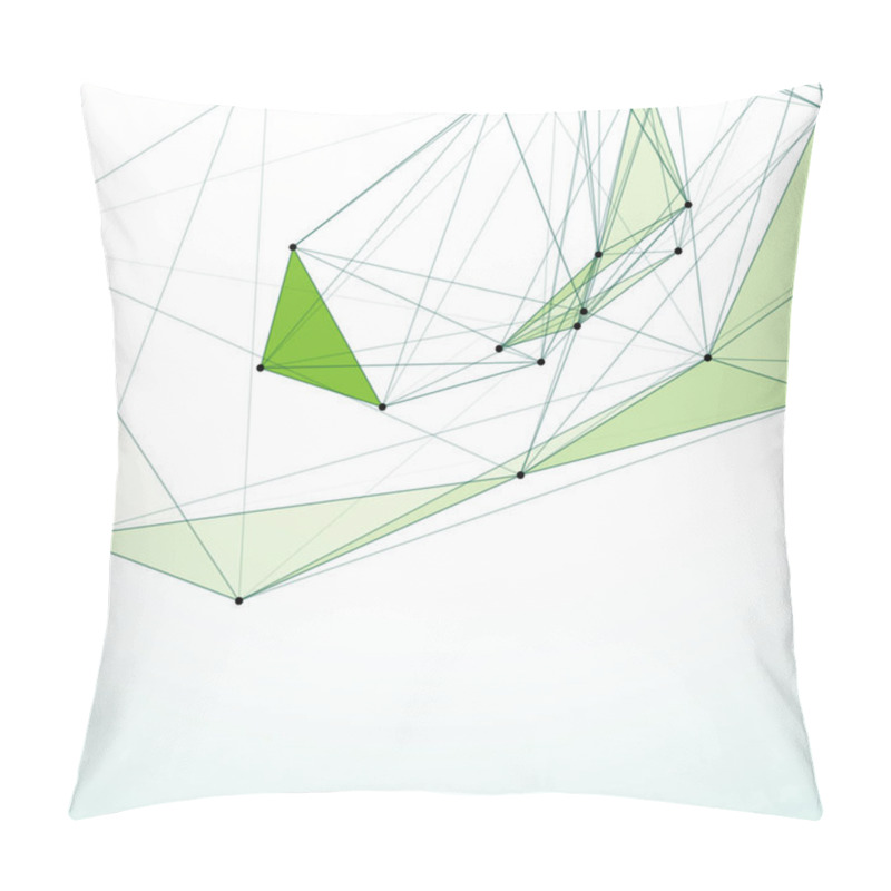 Personality  Abstract Background With Dotted Grid And Triangular Cells Pillow Covers