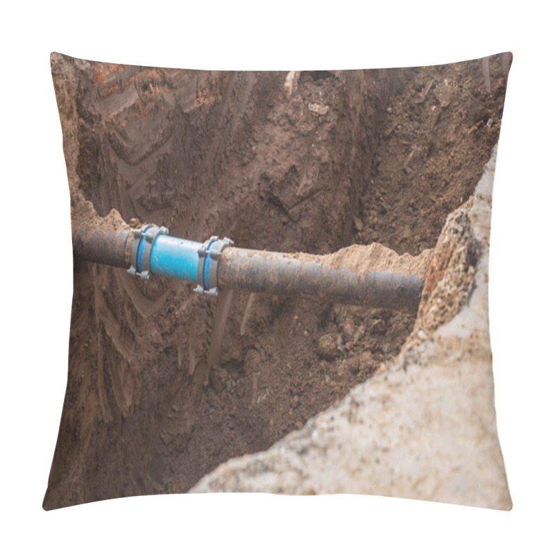 Personality  Underground Pipe Connector. Maintenance And Repair Gas And Water Pipe Leak. Pillow Covers