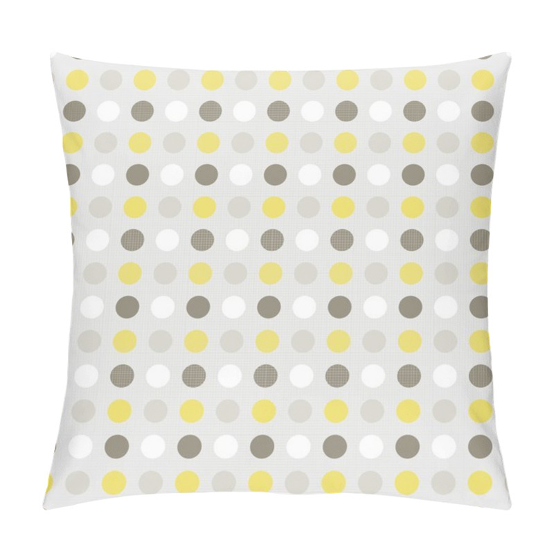 Personality  Delicate Yellow Brown Beige White Little Polka Dots Geometric Elements On Beige Background Seamless Pattern Pillow Covers