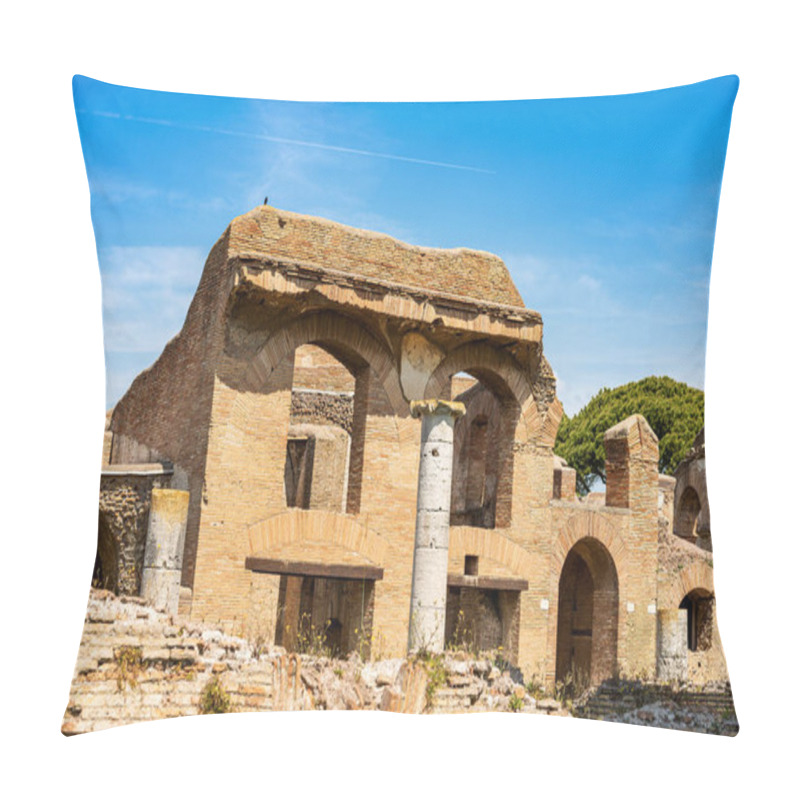 Personality  Ruins Of Ancient Roman Buildings - Ostia Antica Rome Italy Pillow Covers